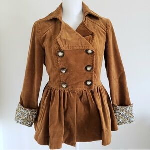 Idra peplum velvet coat, Anthropologie 12